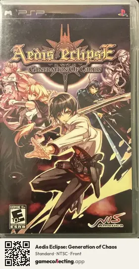 Aedis Eclipse: Generation of Chaos PlayStation Portable, NTSC box front