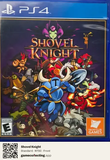 Shovel Knight PlayStation 4, NTSC box front