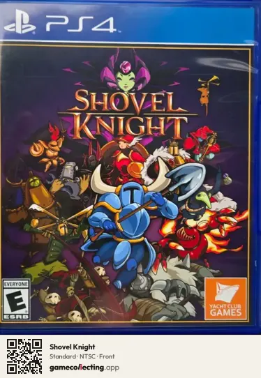 Shovel Knight PlayStation 4, NTSC box front