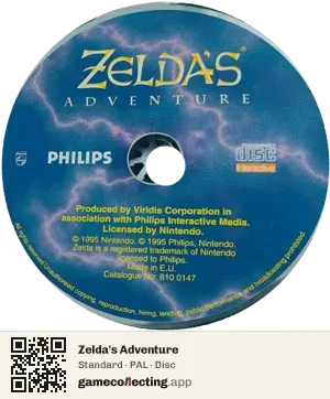 Zelda's Adventure Philips CD-i, PAL disc