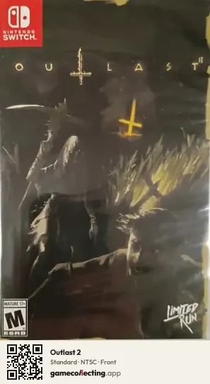 Outlast 2 Nintendo Switch, NTSC box front