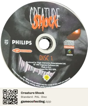 Creature Shock Philips CD-i, PAL disc