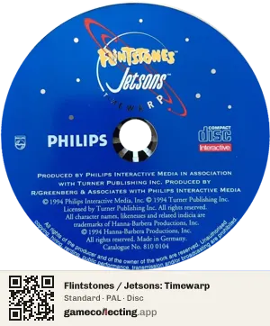 Flintstones / Jetsons: Timewarp Philips CD-i, PAL disc