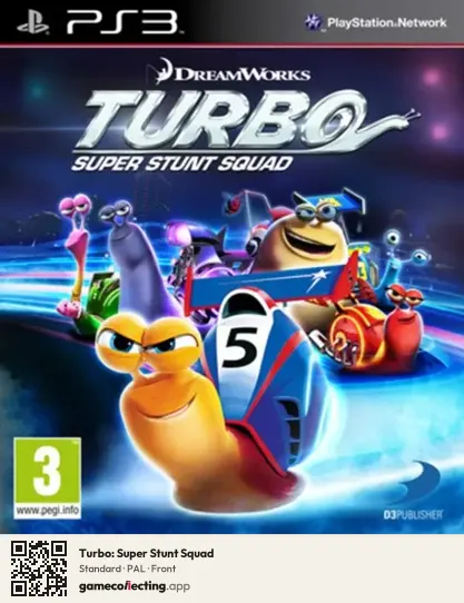 Turbo: Super Stunt Squad PlayStation 3, PAL box front
