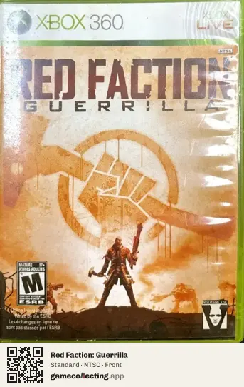 Red Faction: Guerrilla Xbox 360, NTSC box front