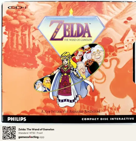 Zelda: The Wand of Gamelon Philips CD-i, NTSC box front