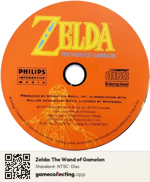 Zelda: The Wand of Gamelon Philips CD-i, NTSC disc