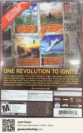 Just Cause Computer, NTSC box back