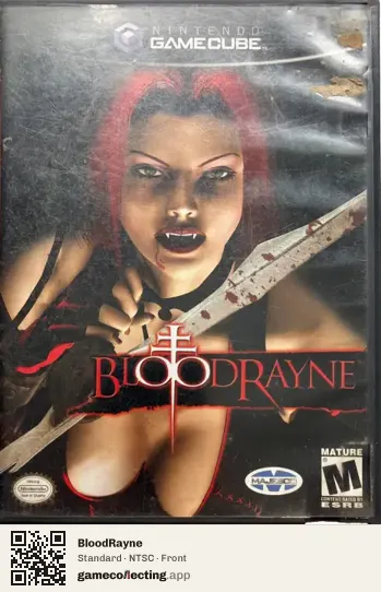 BloodRayne Nintendo GameCube, NTSC box front
