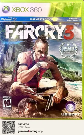 Far Cry 3 Xbox 360, NTSC box front