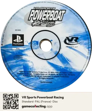 VR Sports Powerboat Racing PlayStation, PAL disc