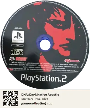 DNA: Dark Native Apostle PlayStation 2, PAL disc