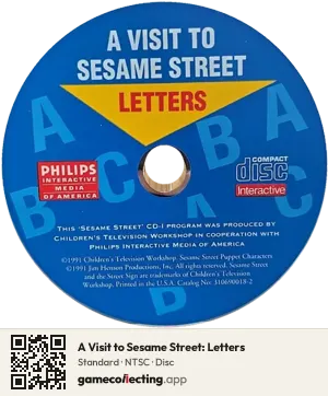 A Visit to Sesame Street: Letters Philips CD-i, NTSC disc
