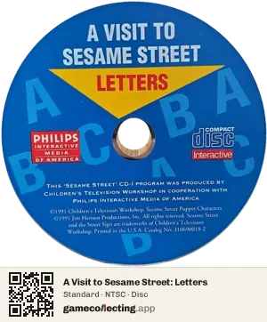 A Visit to Sesame Street: Letters Philips CD-i, NTSC disc