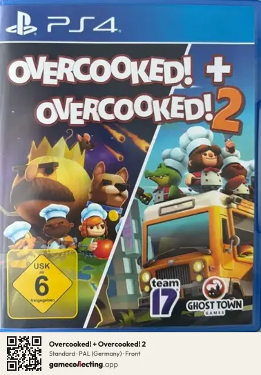 Overcooked! + Overcooked! 2 PlayStation 4, Germany box front