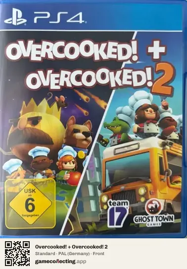 Overcooked! + Overcooked! 2 PlayStation 4, Germany box front