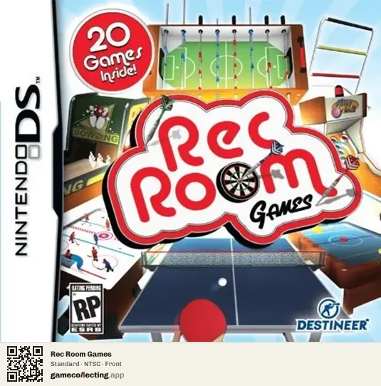 Rec Room Games Nintendo DS, NTSC box front