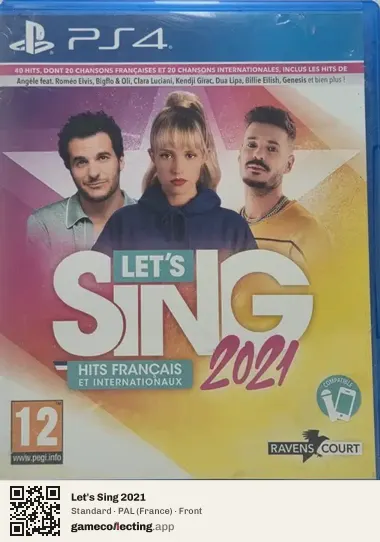 Let's Sing 2021 PlayStation 4, France box front