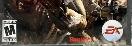 Mass Effect 2, the ESRB box on its front