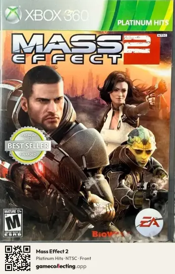 Mass Effect 2 Xbox 360, NTSC box front
