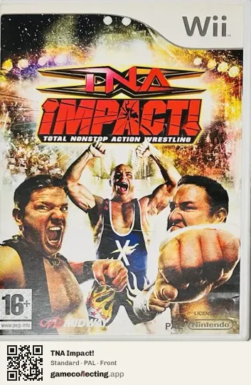 TNA Impact! Nintendo Wii, PAL box front