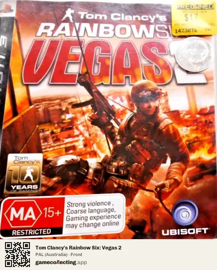 Tom Clancy's Rainbow Six: Vegas 2 PlayStation 3, Australia box front