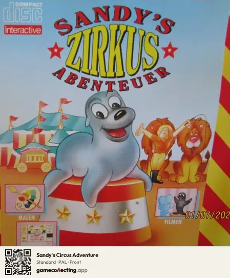 Sandy's Circus Adventure Philips CD-i, PAL box front