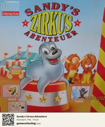 Sandy's Circus Adventure Philips CD-i, PAL box front