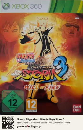 Naruto Shippuden: Ultimate Ninja Storm 3 Xbox 360, Germany box front
