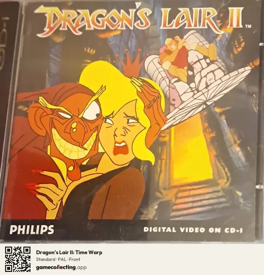 Dragon's Lair II: Time Warp Philips CD-i, PAL box front
