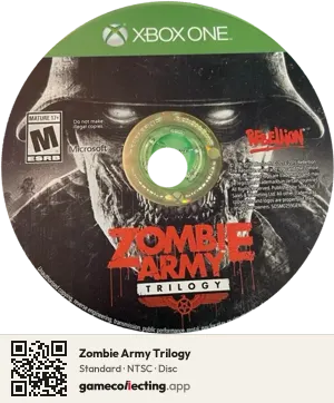 Zombie Army Trilogy Xbox One, NTSC disc