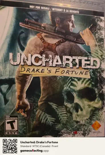 Uncharted: Drake's Fortune PlayStation 3, Canada box front