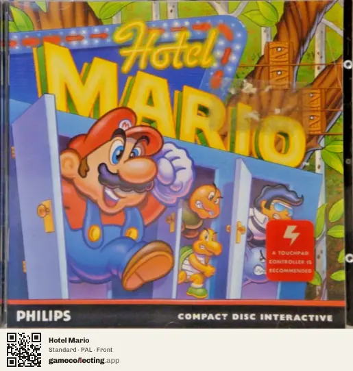 Hotel Mario Philips CD-i, PAL box front