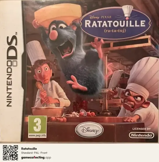 Ratatouille Nintendo DS, PAL box front