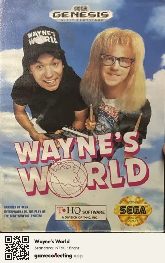 Wayne's World Sega Mega Drive / Genesis, NTSC box front
