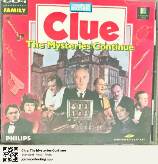 Clue: The Mysteries Continue Philips CD-i, NTSC box front