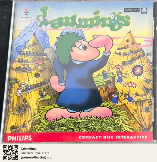 Lemmings Philips CD-i, PAL box front