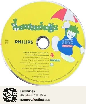 Lemmings Philips CD-i, PAL disc