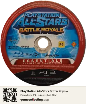 PlayStation All-Stars Battle Royale PlayStation 3, PAL disc