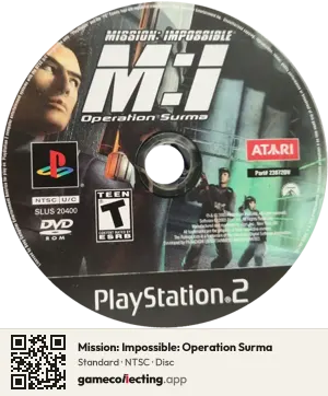 Mission: Impossible: Operation Surma PlayStation 2, NTSC disc