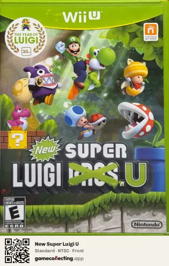 New Super Luigi U Nintendo Wii U, NTSC box front