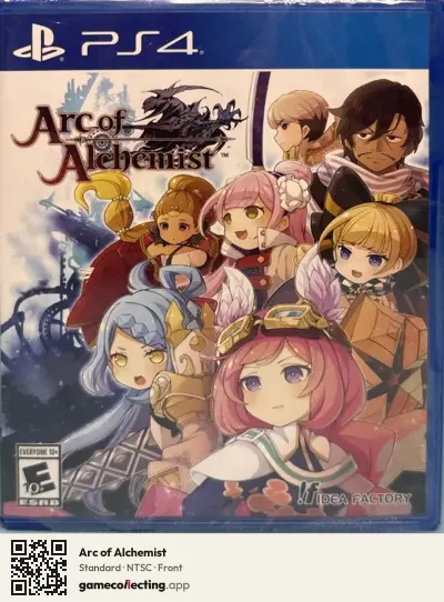 Arc of Alchemist PlayStation 4, NTSC box front