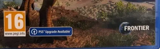 Jurassic World Evolution 2, the PEGI square on its front