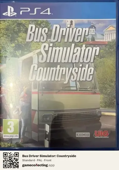 Bus Driver Simulator: Countryside PlayStation 4, PAL box front