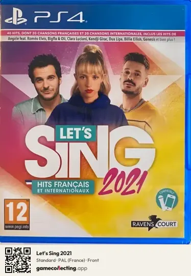 Let's Sing 2021 PlayStation 4, France box front