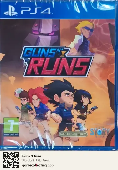 Guns N' Runs PlayStation 4, PAL box front