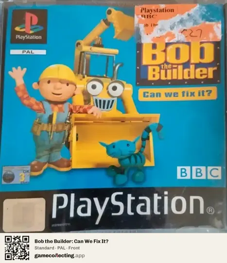 Bob the Builder: Can We Fix It? PlayStation, PAL box front