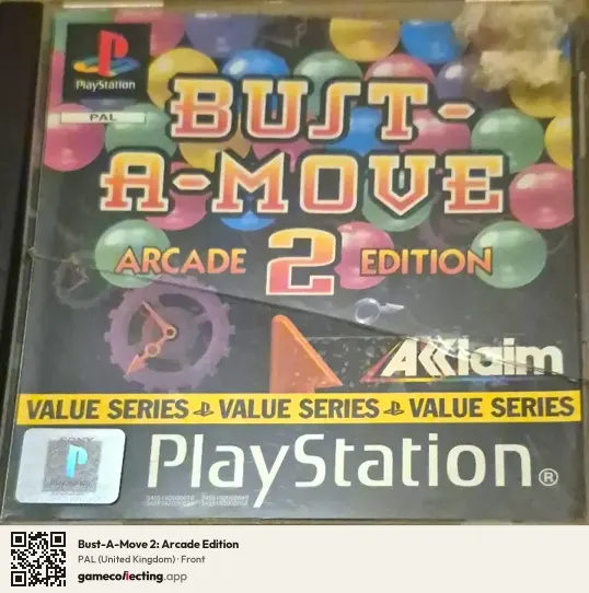 Bust-A-Move 2: Arcade Edition PlayStation, United Kingdom box front