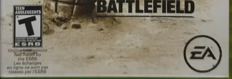 Battlefield: Bad Company, the ESRB box on its front
