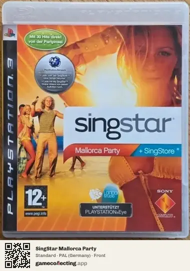 SingStar Mallorca Party PlayStation 3, Germany box front